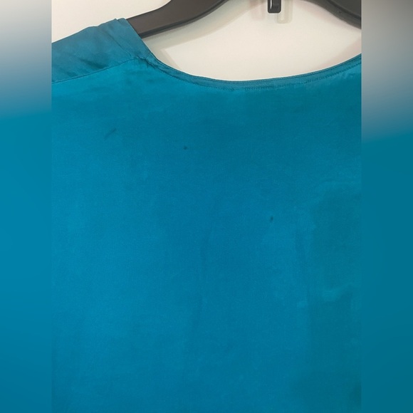 Vintage Victorias Secret Gold Label Silk Emerald Green Kimono Nightgown Size M/L - Picture 6 of 6